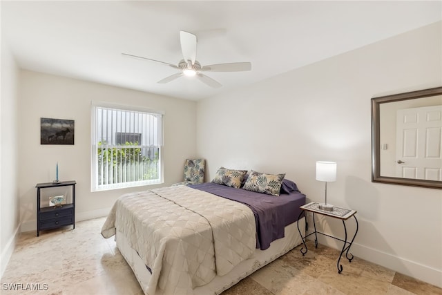 6024 Perthshire Ln, Fort Myers, FL 33908 - bedroom with baseboards and ceiling fan