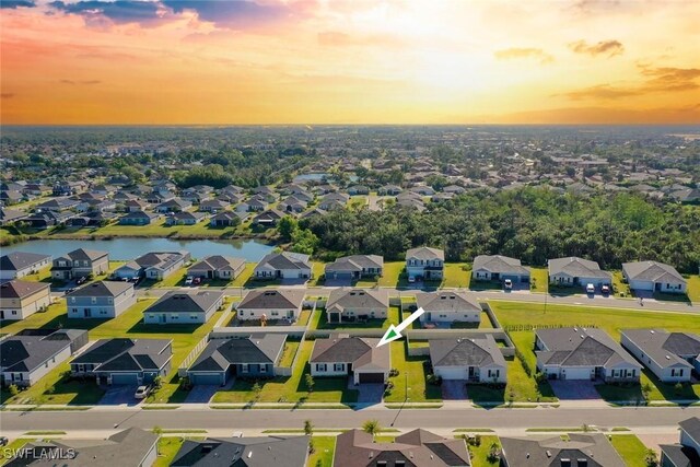 6667 Estero Bay Dr, Fort Myers, FL 33908 - bird's eye view with a residential view and a water view