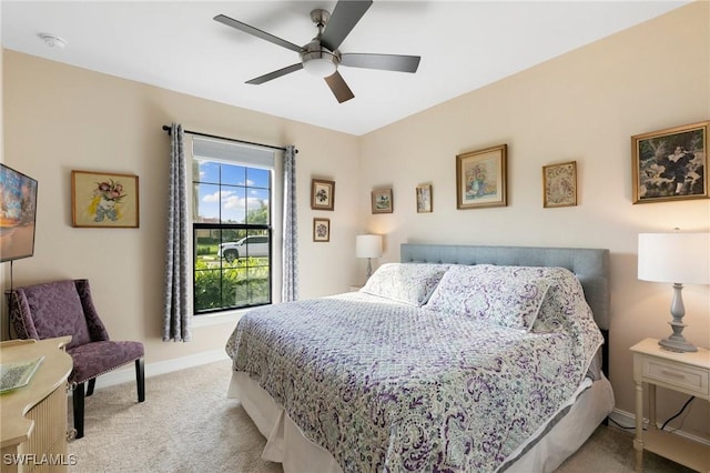 1621 Songbird Ct, Naples, FL 34120 - carpeted bedroom featuring baseboards and ceiling fan