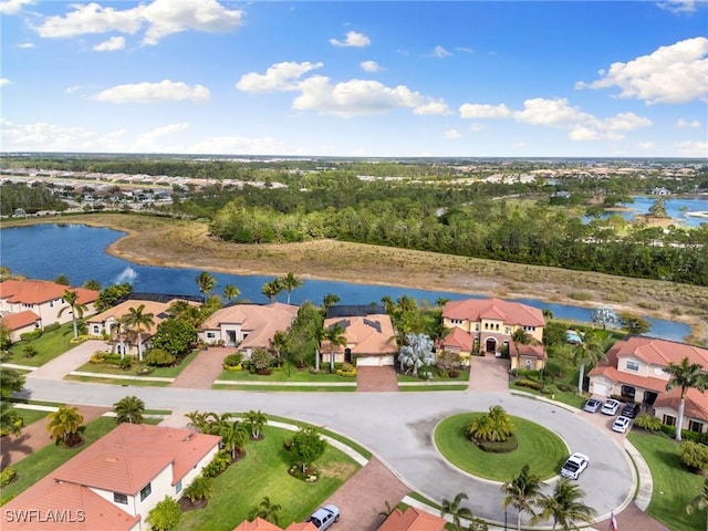 1621 Songbird Ct, Naples, FL 34120 - aerial view of residential area with a nearby body of water