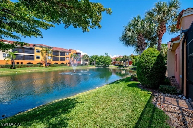 property view of water