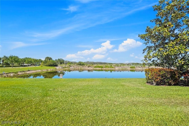 view of water feature