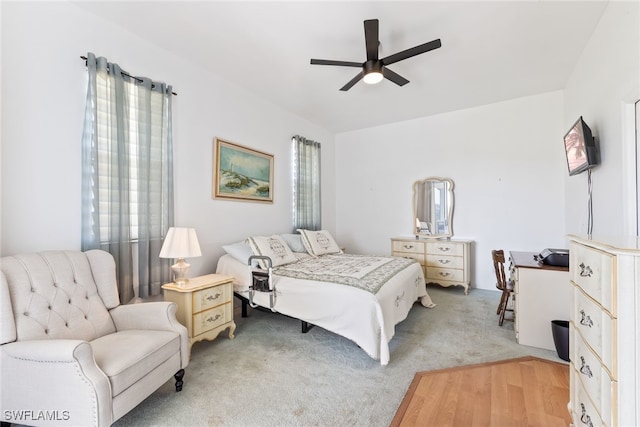 3895 Sabal Springs Blvd, North Fort Myers, FL 33917 - bedroom featuring light colored carpet and ceiling fan