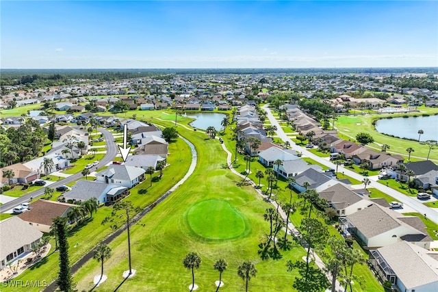 3895 Sabal Springs Blvd, North Fort Myers, FL 33917 - birds eye view of property with a water view, a residential view, and view of golf course