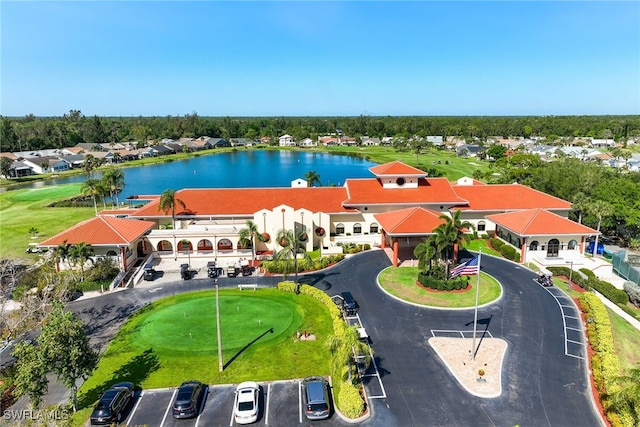 3895 Sabal Springs Blvd, North Fort Myers, FL 33917 - aerial view with a water view, a residential view, and view of golf course