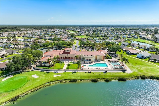 3895 Sabal Springs Blvd, North Fort Myers, FL 33917 - birds eye view of property featuring a residential view, view of golf course, and a water view