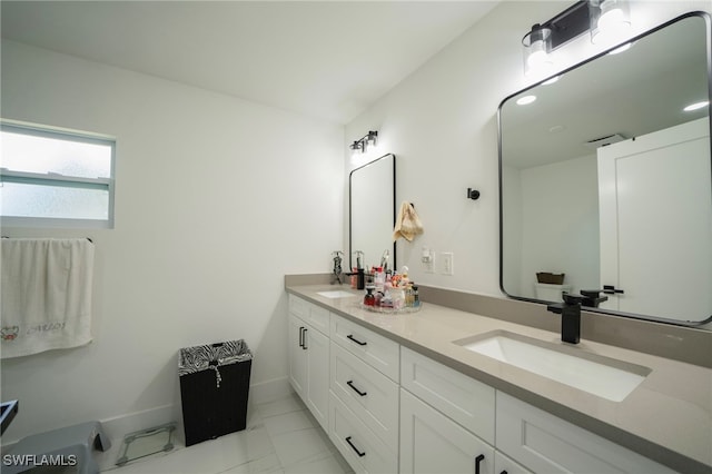 2333 Westwood Rd, North Fort Myers, FL 33917 - full bath featuring marble finish flooring and double vanity