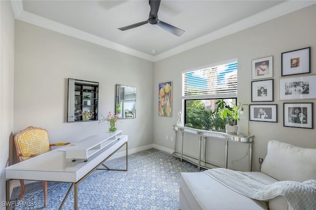 4318 Aurora St, Naples, FL 34119 - carpeted bedroom featuring crown molding and baseboards