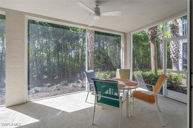 6953 Avalon Cir Unit 1804, Naples, FL 34112 - sunroom featuring a textured wall and a textured ceiling