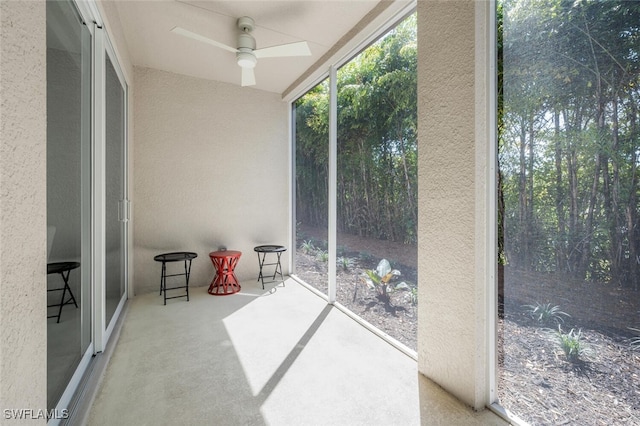 6953 Avalon Cir Unit 1804, Naples, FL 34112 - unfurnished sunroom with a ceiling fan