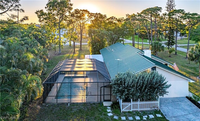20587 Charing Cross Cir, Estero, FL 33928 - view of aerial view at dusk