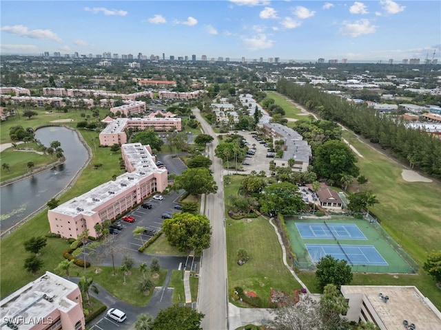 499 Forest Lakes Blvd Unit 308, Naples, FL 34105 - bird's eye view featuring a water view and a city view
