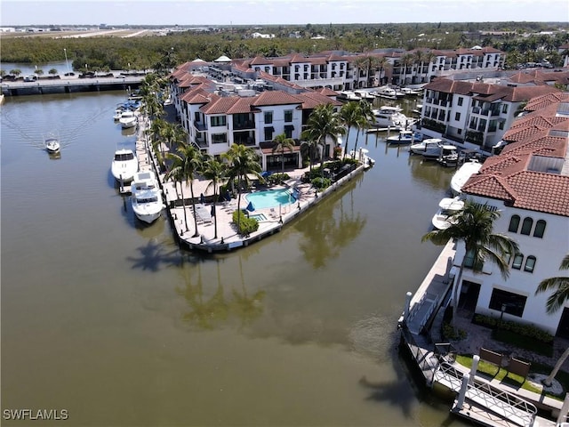1490 5th Ave S Unit 200B, Naples, FL 34102 - drone / aerial view of a large body of water