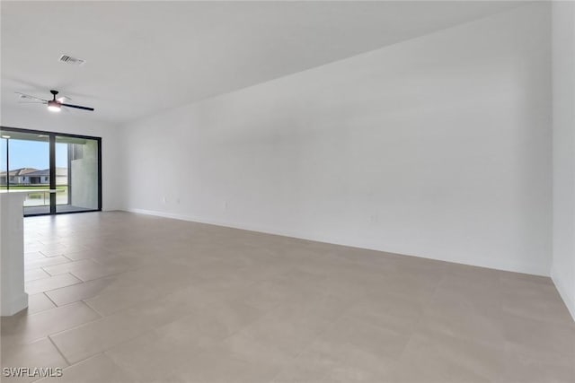 19513 Hinkley Dr, Estero, FL 33928 - empty room featuring a ceiling fan and visible vents