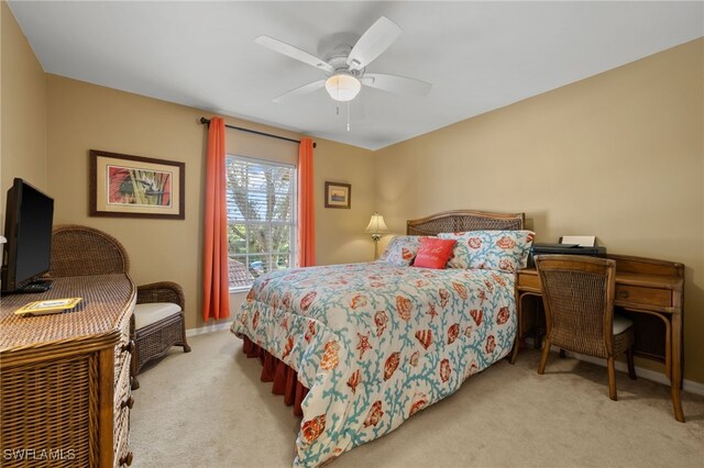 8073 Panther Trl Unit 1403, Naples, FL 34113 - carpeted bedroom featuring baseboards and ceiling fan
