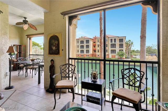 96 Vivante Blvd Unit 211, Punta Gorda, FL 33950 - balcony with a ceiling fan