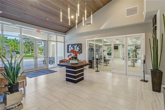 common area featuring visible vents