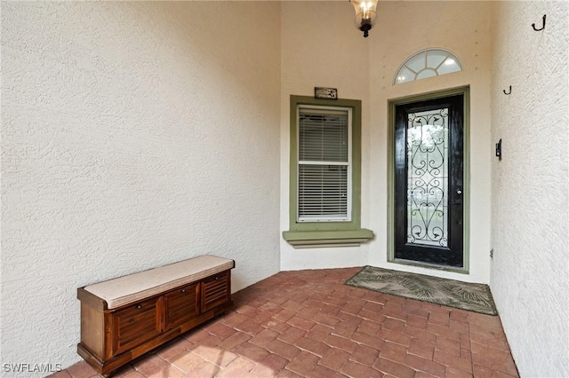 2160 Vardin Pl, Naples, FL 34120 - property entrance with stucco siding