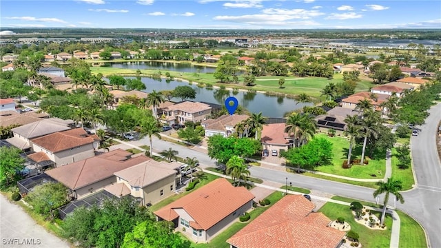 2160 Vardin Pl, Naples, FL 34120 - aerial perspective of suburban area featuring a nearby body of water
