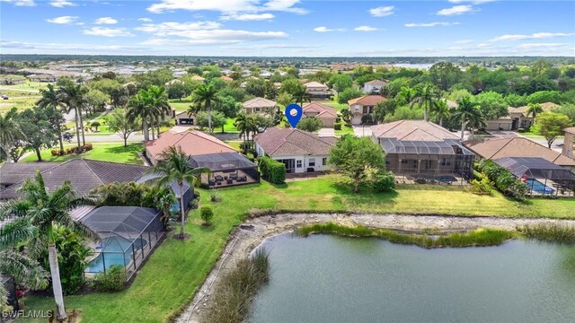 2160 Vardin Pl, Naples, FL 34120 - aerial view of residential area with a nearby body of water