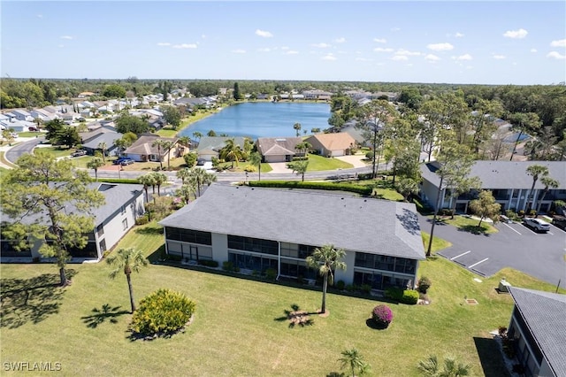 1232 Commonwealth Cir Unit P103, Naples, FL 34116 - aerial view featuring a residential view and a water view