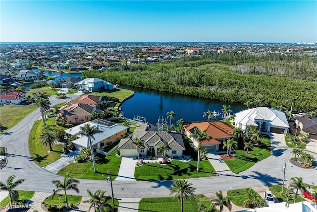 1368 Grebe Dr, Punta Gorda, FL 33950 - birds eye view of property with a residential view and a water view