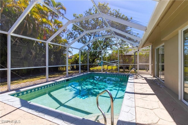 209 Pinehurst Cir, Naples, FL 34113 - outdoor pool with a lanai and a patio