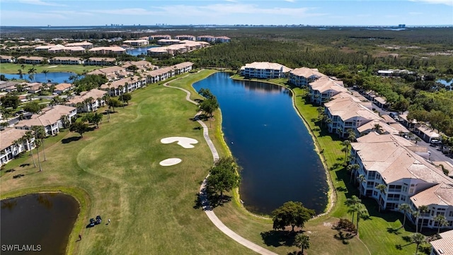 16451 Millstone Cir Unit 101, Fort Myers, FL 33908 - aerial perspective of suburban area featuring a nearby body of water and a golf course