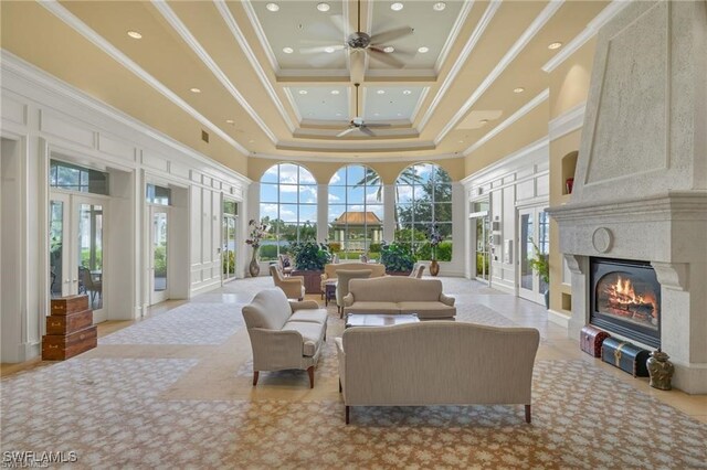 sunroom with french doors