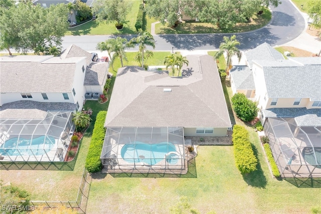 bird's eye view featuring a residential view