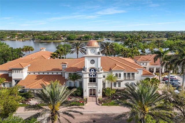 6044 Andros Way, Naples, FL 34119 - bird's eye view featuring a water view