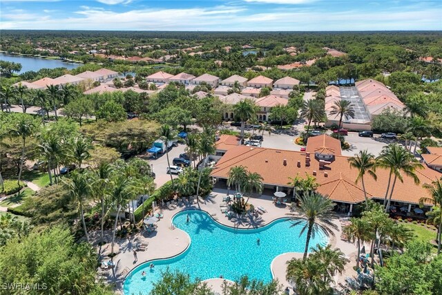 6044 Andros Way, Naples, FL 34119 - aerial view with a water view