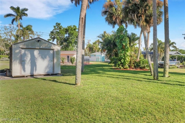 2324 Westwood Rd, North Fort Myers, FL 33917 - view of yard with a storage shed and an outbuilding