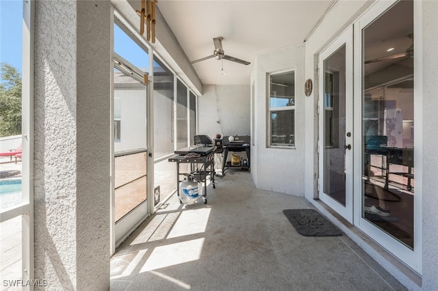 482 10th Ave NW, Naples, FL 34120 - sunroom / solarium with ceiling fan and healthy amount of natural light