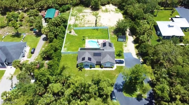 482 10th Ave NW, Naples, FL 34120 - aerial view of property's location featuring property parcel outlined and a pool area
