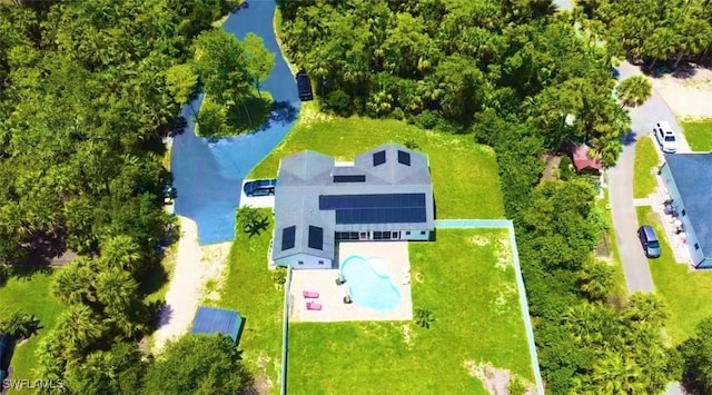 482 10th Ave NW, Naples, FL 34120 - drone / aerial view of a pool area
