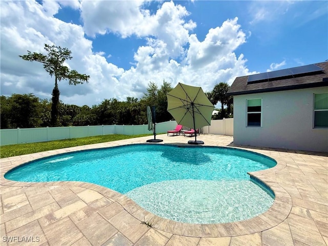 482 10th Ave NW, Naples, FL 34120 - view of pool with a patio and a fenced backyard