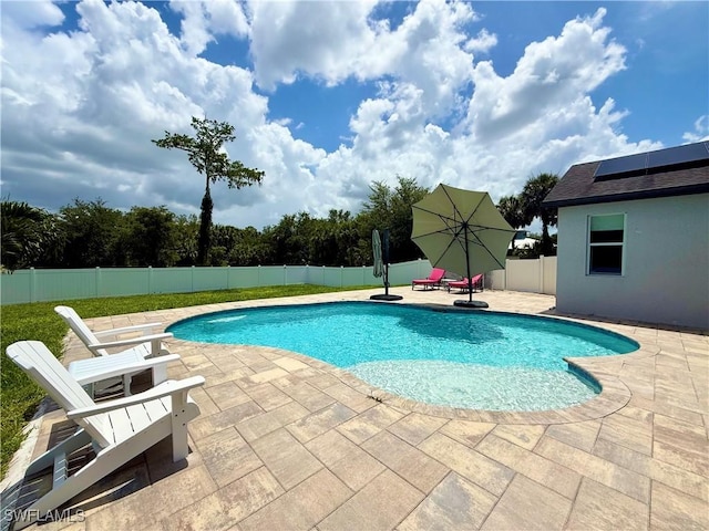 482 10th Ave NW, Naples, FL 34120 - view of swimming pool with a patio area and a fenced backyard