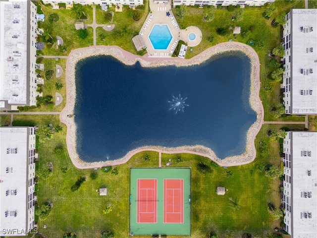 1004 Manatee Rd Unit H201, Naples, FL 34114 - bird's eye view of a pool and a nearby body of water