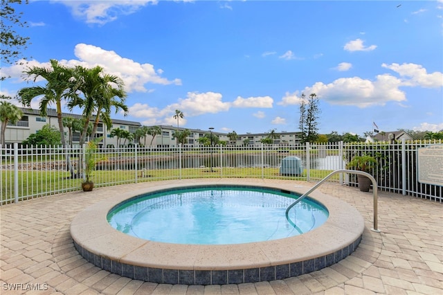 1004 Manatee Rd Unit H201, Naples, FL 34114 - view of pool with a pool, a water view, and a residential view