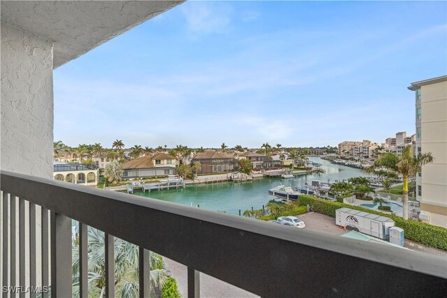 845 Collier Ct Unit 503, Marco Island, FL 34145 - balcony with a water view