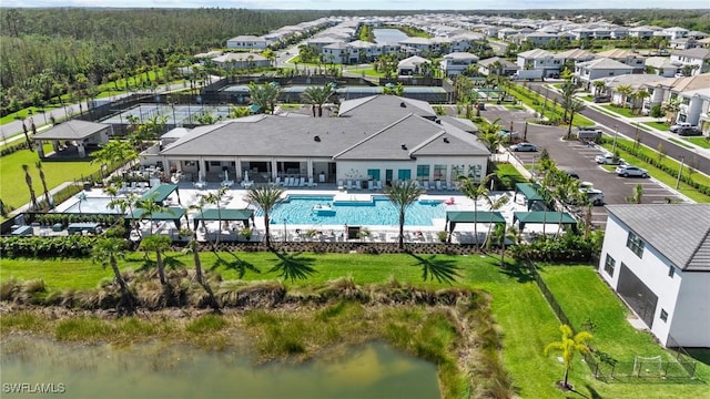 20333 Fair Oak Ln, Estero, FL 33928 - aerial view with a water view and a residential view