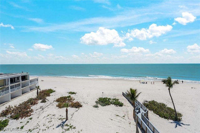 3127 W Gulf Dr Unit 106, Sanibel, FL 33957 - property view of water featuring a view of the beach