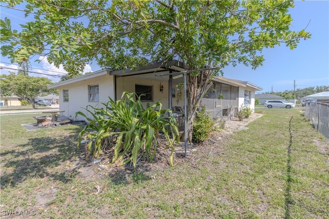 4646 Palm Tree Blvd, Cape Coral, FL 33904 - back of house with stucco siding