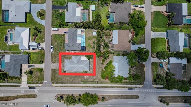 4646 Palm Tree Blvd, Cape Coral, FL 33904 - view of property location featuring property parcel outlined and nearby suburban area