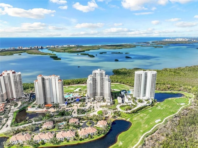 4971 Bonita Bay Blvd Unit 606, Bonita Springs, FL 34134 - birds eye view of property featuring a water view and a city view