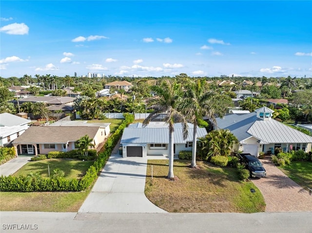 birds eye view of property featuring a residential view