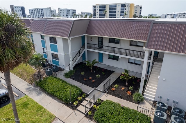 view of property featuring a view of city and central AC