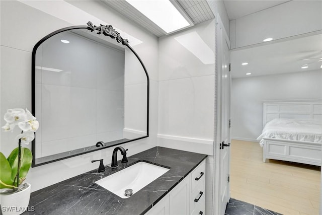 4500 1st Ave NW, Naples, FL 34119 - bathroom featuring recessed lighting and vanity