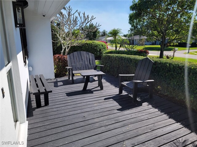 160 Coral Vine Dr, Naples, FL 34110 - view of wooden deck